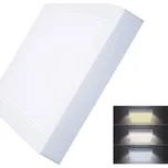 Solight LED mini panel CCT, přisazený, 18W, 1530lm, 3000K, 4000K, 6000K, čtvercový