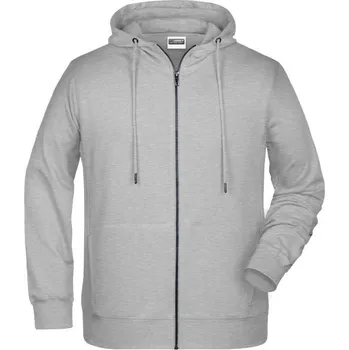 Pánské oblečení DAIBER JN 8026 / Pánská mikina s kapucí - grey heather XXXL