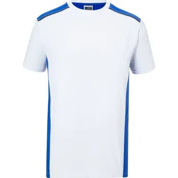 Pánské oblečení DAIBER JN 860 / Pánské pracovní tričko - white/royal XXXL
