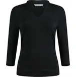 KUSTOM KIT KK 785 / Dámské tričko s 3/4 rukávy a límečkem - black XL/XXL