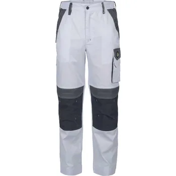 Pracovní oblečení CERVA MAX ECO STRETCH / Strečové pracovní kalhoty do pasu - bílá 66