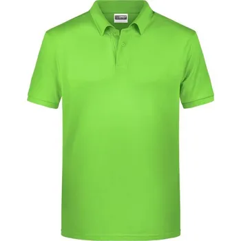 DAIBER JN 8010 / Pánská polokošile z bio bavlny - lime green XXL