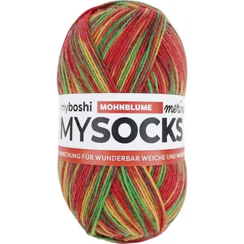 Příze Příze myboshi Mysocks Merino Květ máku