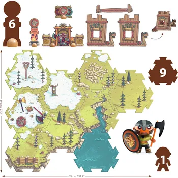 Arty Toys - Velké puzzle – pirát Alric ze země Vikingů – 15 ks
