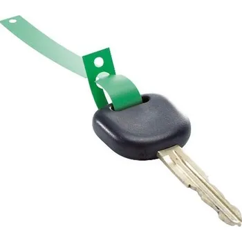 Klíčenky - visačky na klíče s poutkem plastové, balení 1000 ks, zelené