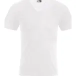 PROMODORO 3082 / Pánské tričko "slim fit" s výstřihem do V - white S