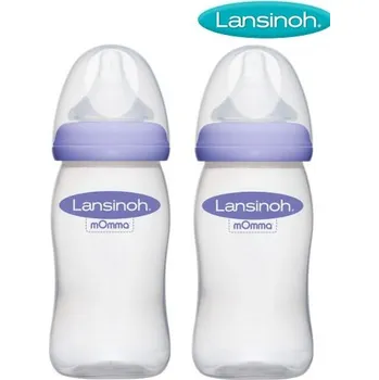 Kojenecká láhev Lansinoh Kojenecká láhev 2x240 mls dudlíkem NaturalWave