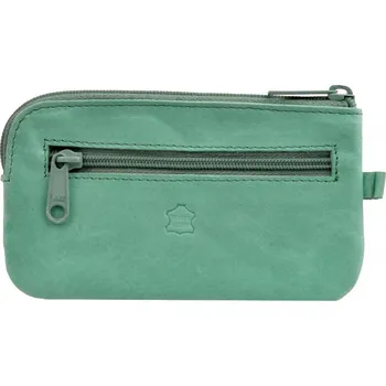 Peněženka Velká kožená klíčenka 1039-B tyrkysová, HJP