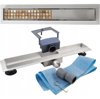 sprchový žlab Nerezový sprchový odtokový žlab Estiva Just Line Délka: 50 cm