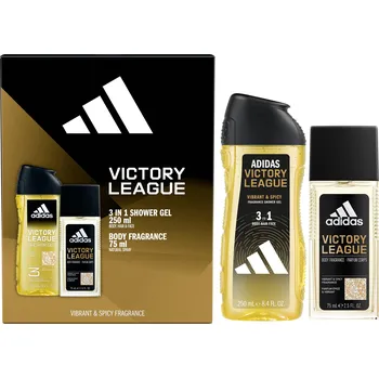 Pánský parfém Adidas Victory League - deodorant s rozprašovačem 75 ml + 3v1 sprchový gel 250 ml + 2 měsíce na vrácení zboží