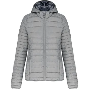 KARIBAN VINTAGE DOWN JACKET K6111 / Dámská zimní bunda - marl silver S