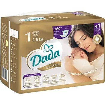 jednorázová plena Dada extra care vel.1, 2-5kg, 26ks
