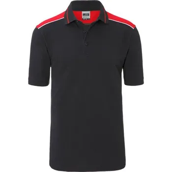 Pánské tričko DAIBER JN 858 / Pánská pracovní polokošile - carbon/red XL