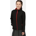 REGATTA PROFESSIONAL ABLAZE TRA 732 / Dětská 2-vrstvá softshellová bunda - black/classic red 98-104