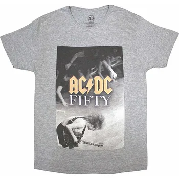 Pánská móda AC/DC tričko, Angus Stage Grey, pánské M