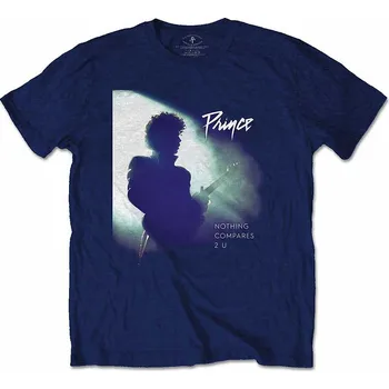 Pánská móda Prince tričko, Nothing Compares 2 U Navy Blue, pánské XXL