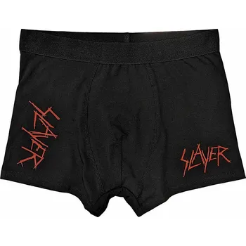 Boxerky Slayer boxerky CO+EA, Scratchy Logo Black, pánské S