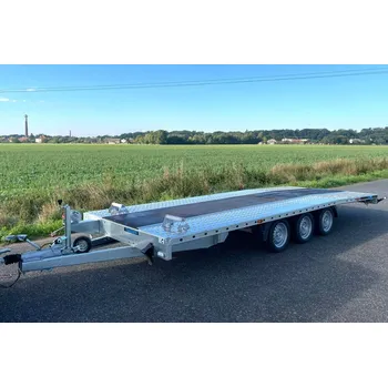 Přívěs k motorovému vozidlu martz Přívěs na auta UNIDECK 550 3500kg překl. výplň, kola R13", lomený