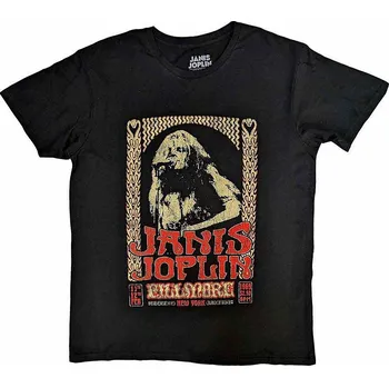 Pánské tričko Janis Joplin tričko, Vintage Poster Black, pánské M