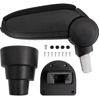 Autosedačka zahrada-XL Loketní opěrka do auta černá 15,5 x 32 x (41–54) cm ABS 154653