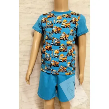 Dětský letní set – tričko a kraťasy pracovní stroje vel.98