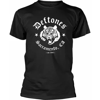 Deftones tričko, Tiger Sacramento Black, pánské XXL
