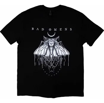 Pánská móda Bad Omens tričko, Moth Black, pánské XXL