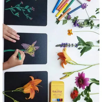 omalovánky Sada 10 listů na kreslení křídou JAQ JAQ BIRD