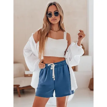 Dámské šortky HOT VIBE Dstreet SY0439 Barva: Modrá - světle, Velikost: XXL