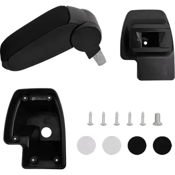 Autosedačka zahrada-XL Loketní opěrka do auta černá 15 x 35 x (33–49,5) cm ABS 154687