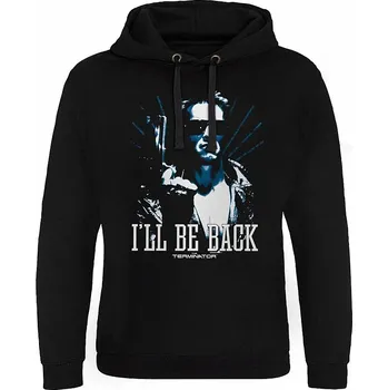 Pánská mikina Terminator mikina, I'll Be Back - Duotone Epic Hoodie Black, pánská M