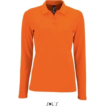 Dámská košile SOL´S PERFECT LSL / Dámská polokošile s dlouhým rukávem - orange XXL