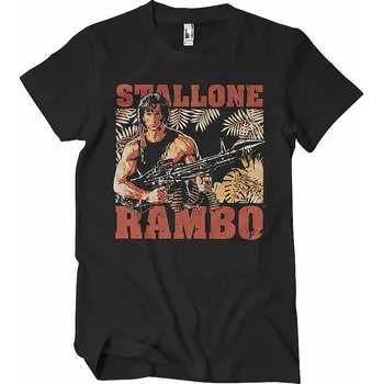 Pánské tričko Rambo tričko, Rambo Djungle Black, pánské M