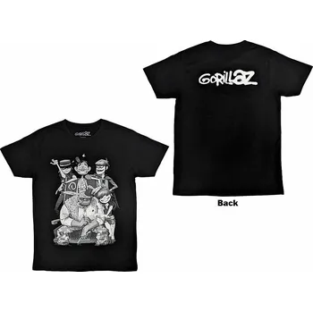 Pánská móda Gorillaz tričko, George Spray BP Black, pánské L
