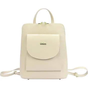 Městský batoh Dámský kožený batoh MiaMore béžový KZ2243227 6l