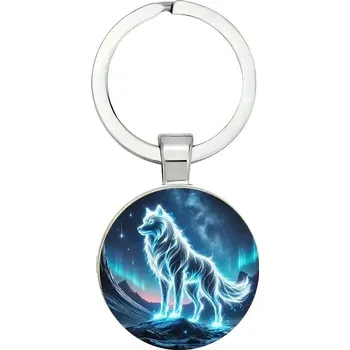 Přívěšek na klíče vlk