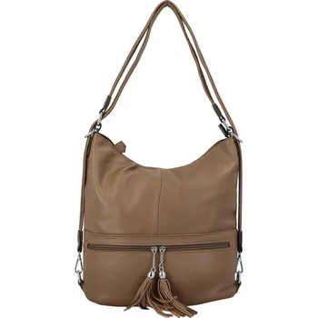 Kabelka Stylový dámský kabelko-batoh Becchia, khaki