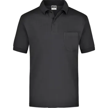 DAIBER JN 26 / Pánská polokošile s náprsní kapsou - black S