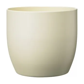 Květináč Keramický květináč Basel matný 14 cm krémový