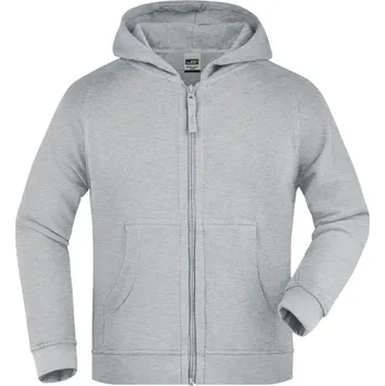 DAIBER JN 59K / Dětská bunda s kapucí - grey heather L