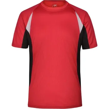 Pánské tričko DAIBER JN 391 / Pánské běžecké tričko - red/black XXL