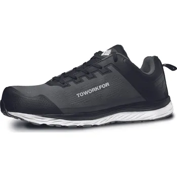 Pracovní obuv TO WORK FOR SUPER SET GREY ESD S1P SRC / Bezpečnostní polobotka ESD S1P - šedá 36