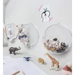 Nástěnné úložné boxy Koziol Orion - 2 kusy - Čiré