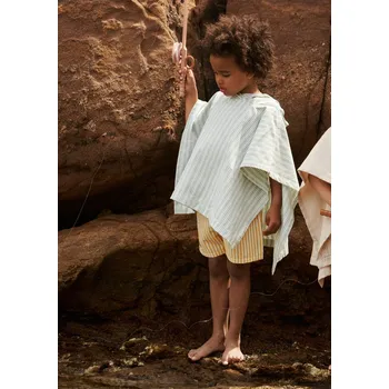 Plážové pončo LIEWOOD Roomie Pruhy Ice blue / Creme de la creme - 1 - 2 roky