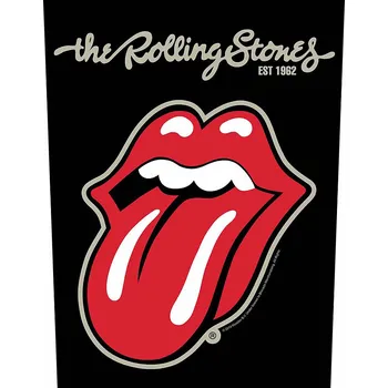 Nášivka Rolling Stones nášivka na záda 30x27x36 cm, Black Ice