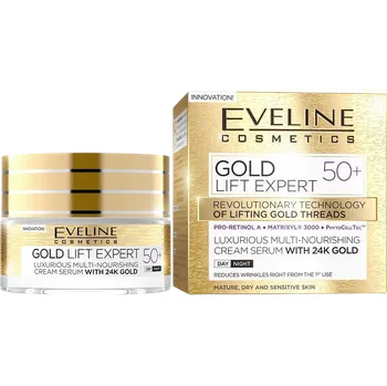 Pleťový krém EVELINE Gold Lift Expert Day & Night cream 50+ 50 ml