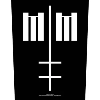 Nášivka Marilyn Manson nášivka na záda CO+PES 30x27x36 cm, Cross Logo