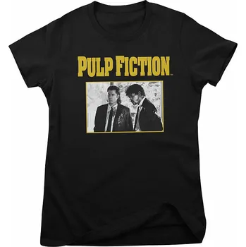 Dámské tričko Pulp Fiction tričko, Vince & Jules Girly Black, dámské S