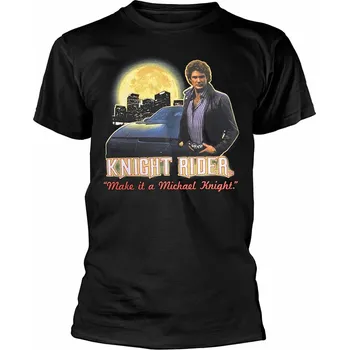 Knight Rider tričko, Make It A Michael Knight Black, pánské XXL
