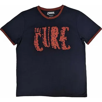 Pánská móda The Cure tričko, Logo Ringer Navy Blue, pánské M